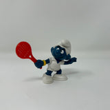 Smurfs Schleich Tennis Smurf Vintage Original Figure PVC Toy Sports Figurine ‘78