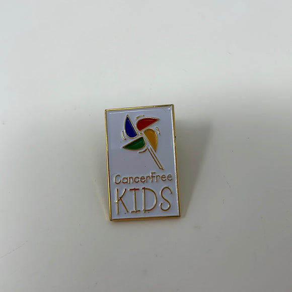 Cancer Free Kids Enamel Pin