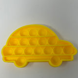 Yellow Car Pop It Fidget Toy
