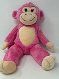 Build A Bear~ Pink Heart~ 20” Monkey Plush