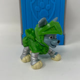 Paw Patrol Rescue Knights Rocky Mini Figure 1.75" with Plastic Castle