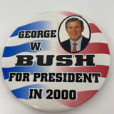 Vintage George W Bush For President In 2000 Pin