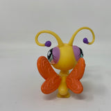 Littlest Pet Shop #497 Yellow Butterfly w/ Orange Wings Green Flower Eyes  LPS