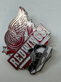 Detroit Red Wings Hockey NHL Skates Lapel Pin Brooch