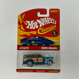 Hot Wheels Classics Series 1 1940's Woodie Blue