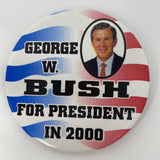 Vintage George W Bush For President In 2000 Pin