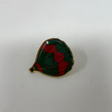 Hot Balloon Green and Red Enamel Pin