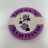 Vintage Cinema Drafthouse Movie Theater Theatre Film Beer Pin Pinback Button