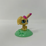 Yellow Green 2 1/2" Bobble Head Littlest Pet Shop Bunny Rabbit Figurine McDonald’s Happy Meal Toy