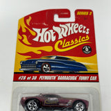 Hot Wheels Classics Series 2 Plymouth Barracuda Funny Car Purple