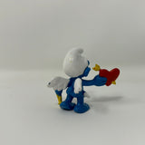 Schleich Cupid Smurf 1981 Heart Valentine Figurine PVC Peyo Bow Arrow