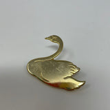 Gold Swan Enamel Pin