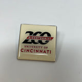 1 UC University of Cincinnati 200 Years Bicentennial Logo Bearcats Lapel Hat Pin