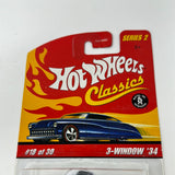 Hot Wheels Classics Series 2 - 3-Window '34 - 1:64 Diecast Car
