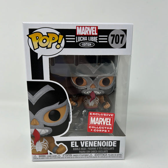 Funko Pop! Marvel Lucha Libre Edition El Venenoide Marvel Collector Corps Exclusive 707