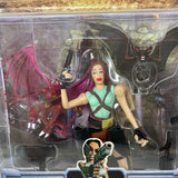 Toy Biz 1997 Tomb Raider Lara Croft With Wicked Weapons and Ferociouse Foes