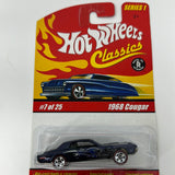 Hot Wheels 1968 Cougar Classic Series 1 #7/25 Spectraflame Candy Color Black
