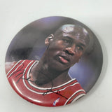 RARE VINTAGE MICHAEL JORDAN BUTTON PIN CHICAGO BULLS NBA JUMP INC