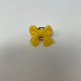 Vintage yellow ribbon bow pin