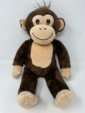 Build A Bear Brown Smiling Monkey Plush Stuffed Animal 2015 17”