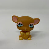 Littlest Pet Shop LPS #462 Mouse Brown With Blue Diamond Eyes