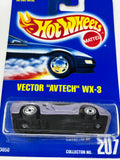 Hot Wheels 1991 Vector “Avtech” WX-3 #207