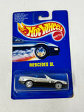 Hot Wheels 1990 Mercedes SL Chrome International Card