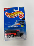 Hot Wheels 1996 Blue Card Troop Convoy #487 Red