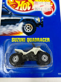 Hot Wheels 1990 Blue International Card Suzuki Quadracer