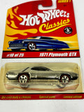 Hot Wheels Classic Series 1 1971 Plymouth GTX 10/25 Chrome