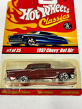 Hot Wheels Classic Series 1 1957 Chevy Bel Air 1/25 Red