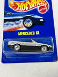 Hot Wheels 1990 Mercedes SL Chrome International Card