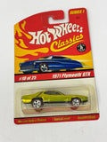 Hot Wheels Classic Series 1 1971 Plymouth GTX 10/25 Green