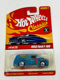 Hot Wheels Classic Series 1 1956 Ford F-100 4/25 Blue
