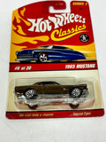 Hot Wheels Classics Series 2 1965 Mustang 6/30 Gold White Stripe