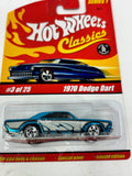 Hot Wheels Classic Series 1 1970 Dodge Dart 3/25 Blue
