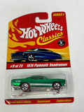 Hot Wheels Classic Series 1 1970 Plymouth Roadrunner 9/25 Green