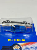 Hot Wheels 1990 Mercedes SL Chrome International Card