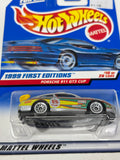 Hot Wheels 1999 First Editions 10/26 Porsche 911 GT3 Cup #912 Yellow Wing
