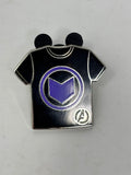 Disney Hidden Mickey Mystery 2024 Marvel Avengers T-Shirt Hawkeye Pin 3/5