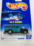 Hot Wheels 1992 Blue Card ‘40’s Woodie #217