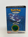 Pokémon Sapphire Limited Edition Collector’s Coin Kygore New