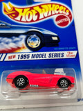 Hot Wheels 1995 New Model Series 3/12 ‘58 Corvette Coupe #341 Pink 7Spk