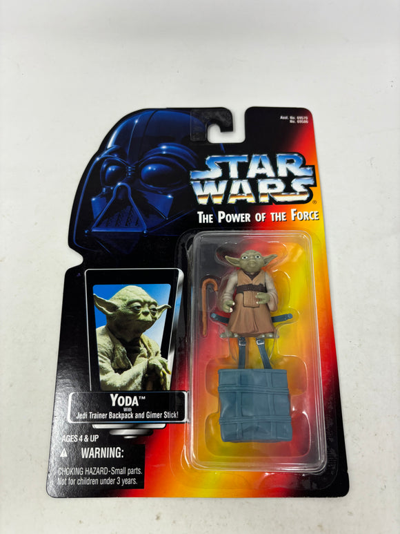 Kenner Star Wars The Power of the Force Yoda with Jedi Trainer Backpack and Gimer Stick 1995