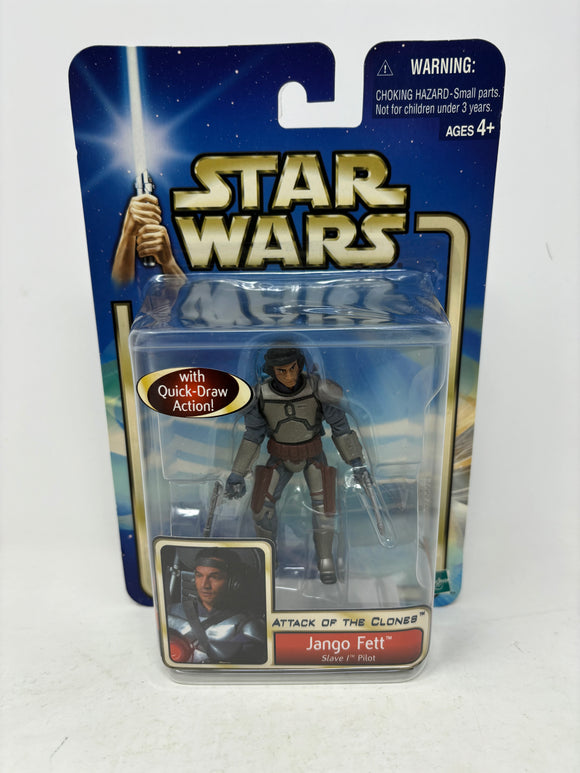 Hasbro Star Wars Attack Of The Clones Jango Fett Slave I Pilot Action Figure 2002