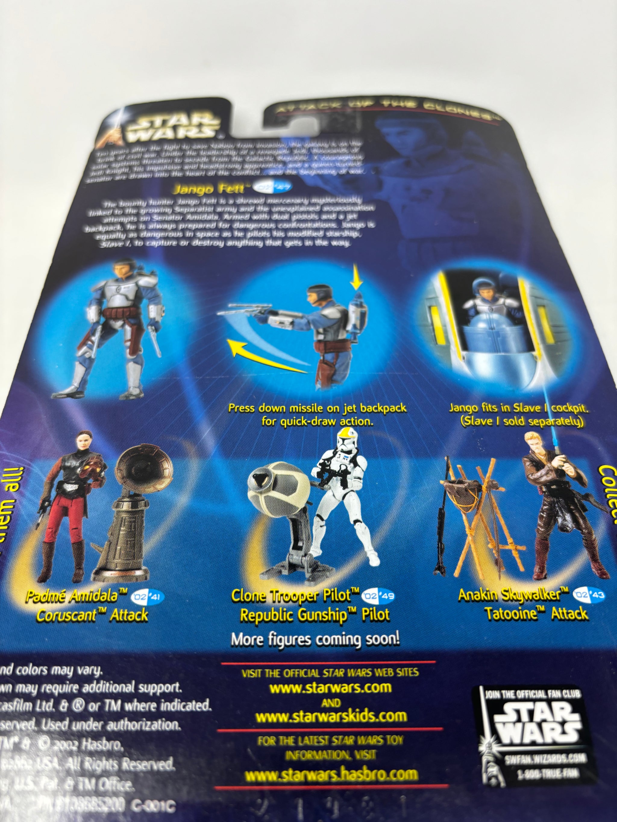 Star Wars Jango Fett Action Figure - Slave-1 Pilot From Attack Of The Clones Collection