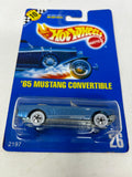 Hot Wheels 1:64 Diecast 1991 Speed Points Blue Card ‘65 Mustang Convertible Coll. #26