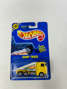 Hot Wheels 1:64 Diecast 1991 Speed Points Blue Card Ramp Truck Coll. #187