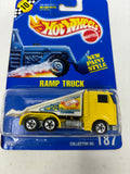 Hot Wheels 1:64 Diecast 1991 Speed Points Blue Card Ramp Truck Coll. #187