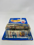 Hot Wheels 1990 Blue Card Bywayman 77 Dark Red